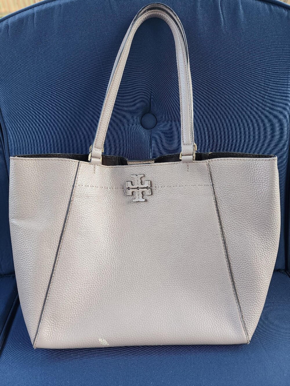 Tory Burch McGraw Large Leather Carryall Tote